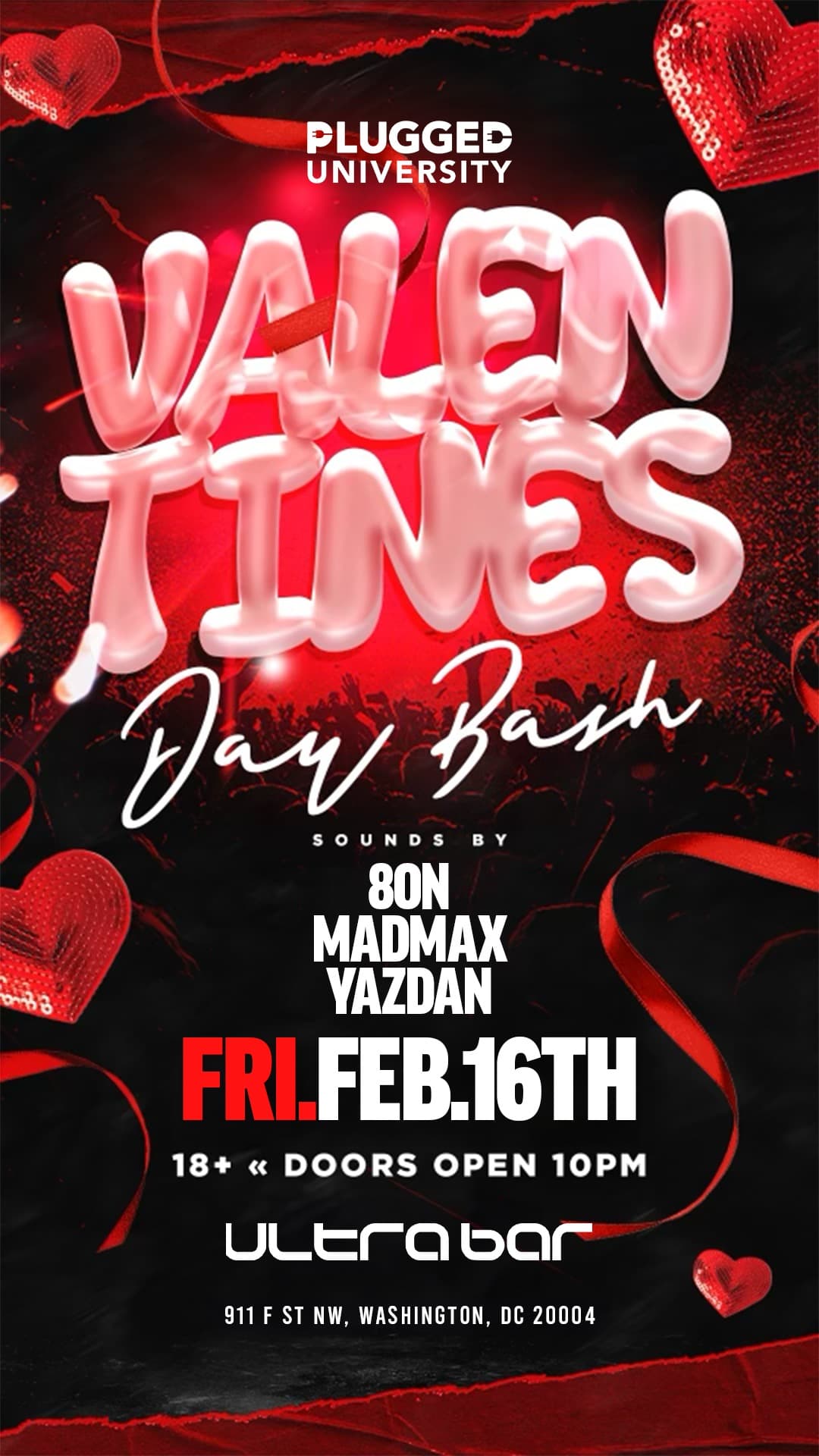 VALENTINES DAY BASH (18+) 2/16 @ ULTRA BAR