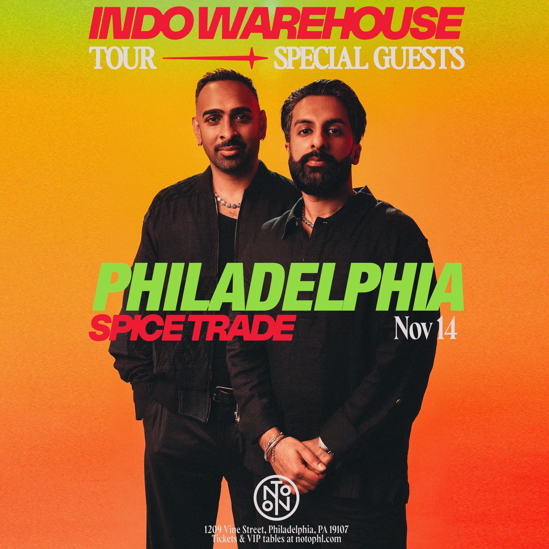 Indo Warehouse: Spice Trade Tour @ NOTO Philadelphia