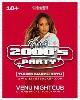 2000's Party (18+) 3/28 @ Venu