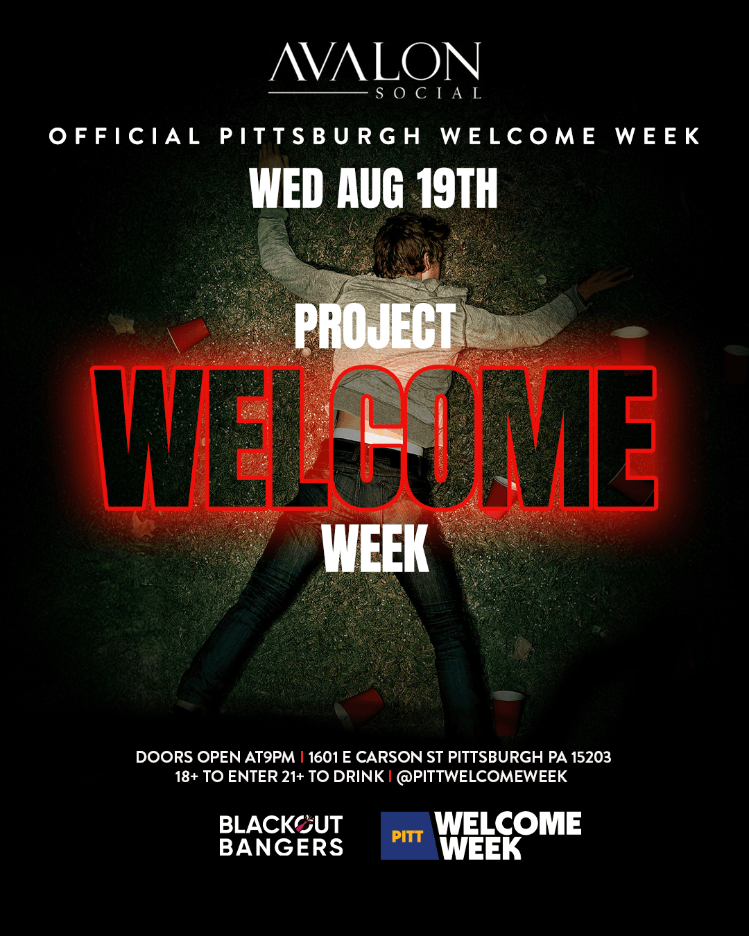 (18+) PITTSBURGH WELCOME WEEK: DAY 1 - PROJECT X