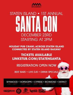 SantaCon Staten Island - Saturday Dec 23rd