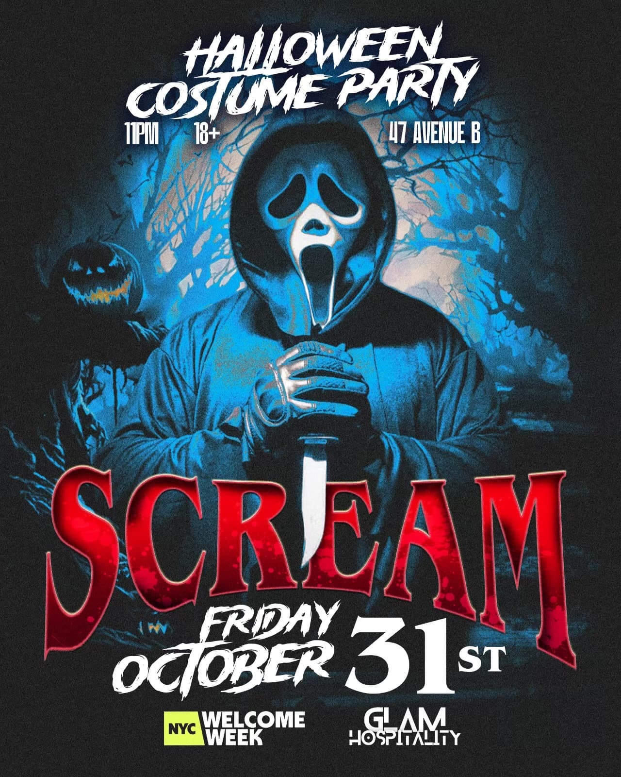 (18+) SCREAM: HALLOWEEN COSTUME PARTY 10/31