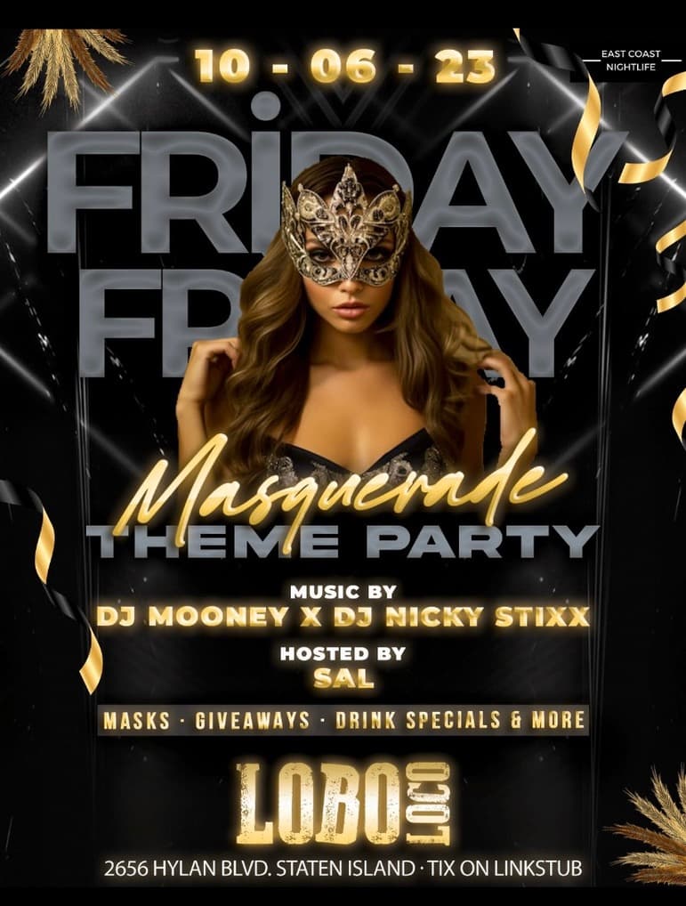 MASQUERADE PARTY AT LOBO LOCO