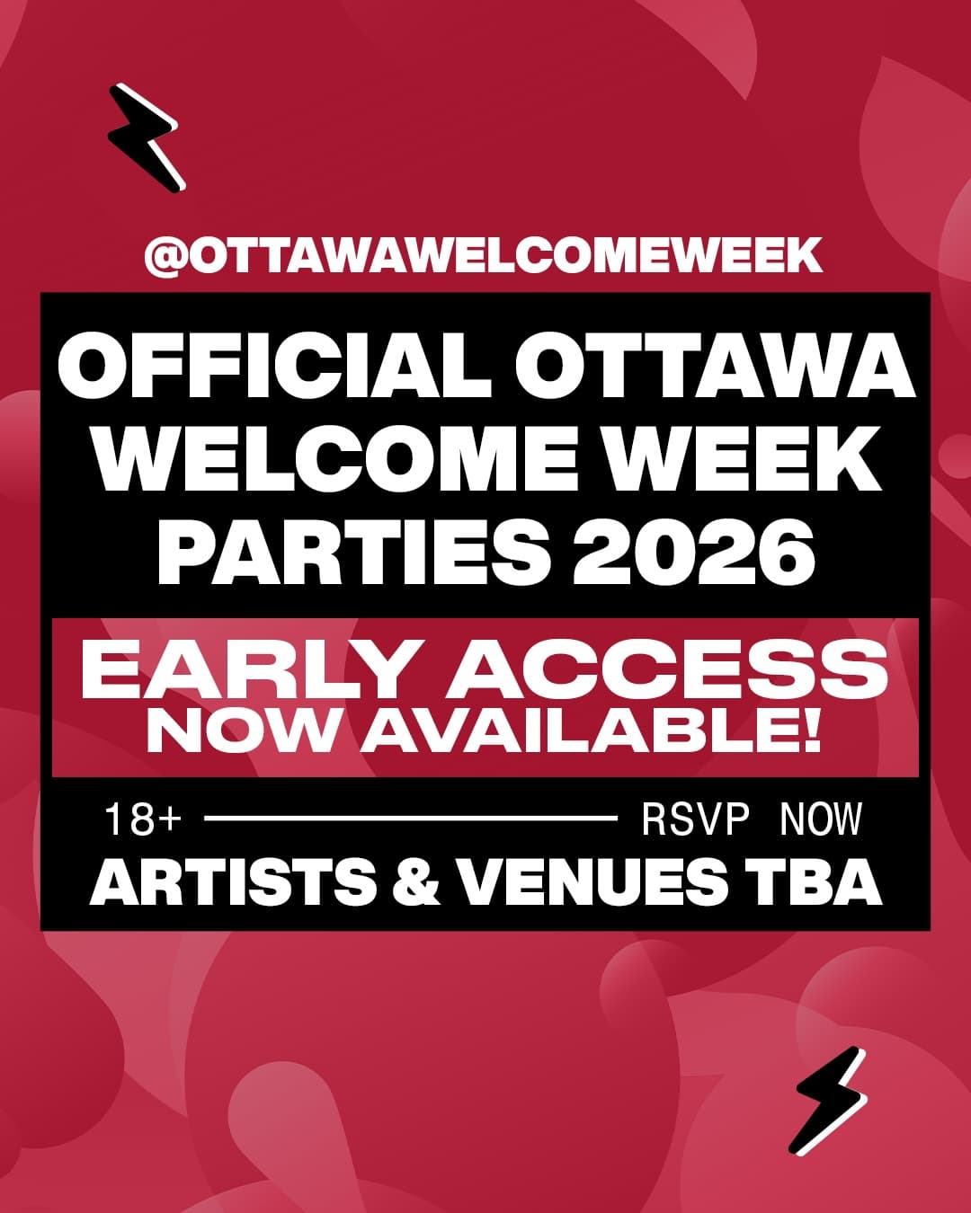 OFFICIAL OTTAWA WELCOME WEEK PARTIES 2026