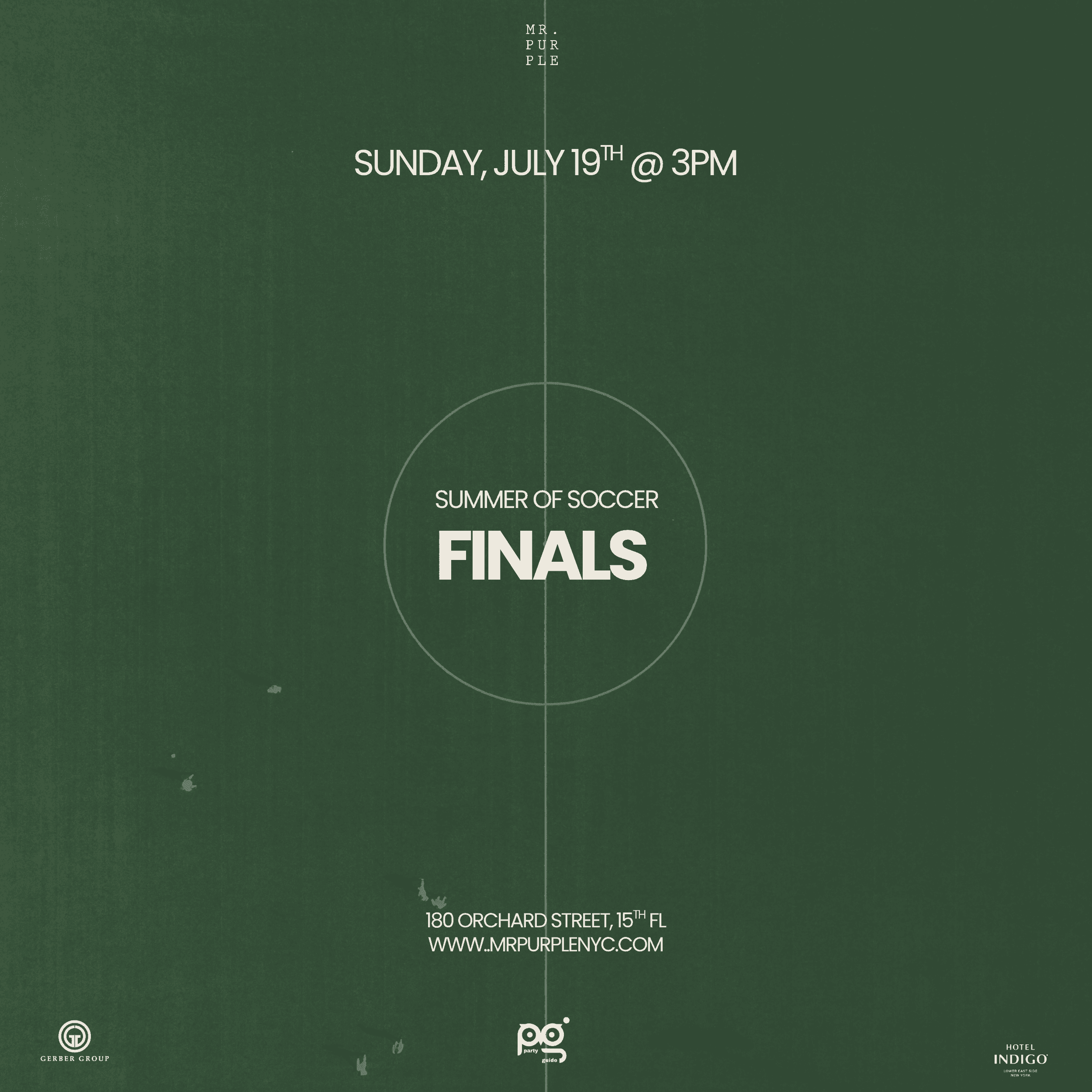 The Soccer World Cup Final Game Viewing Party at Mr. Purple Rooftop & Club