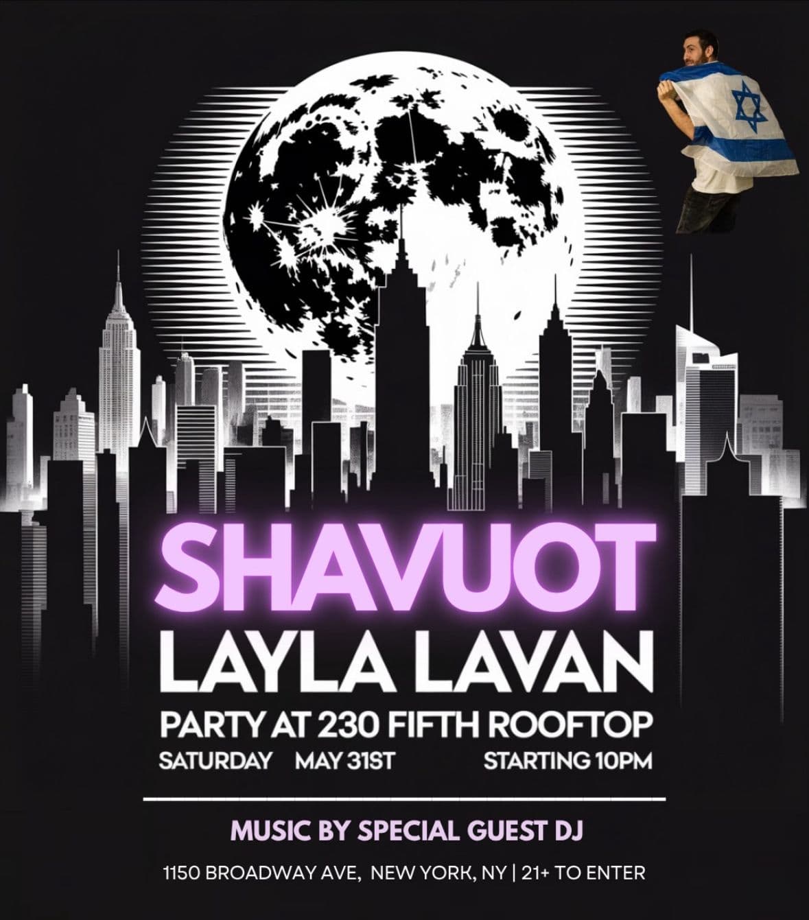 Shavuot Layla Lavan / White Party @ 230 Fifth - Sat 5/31