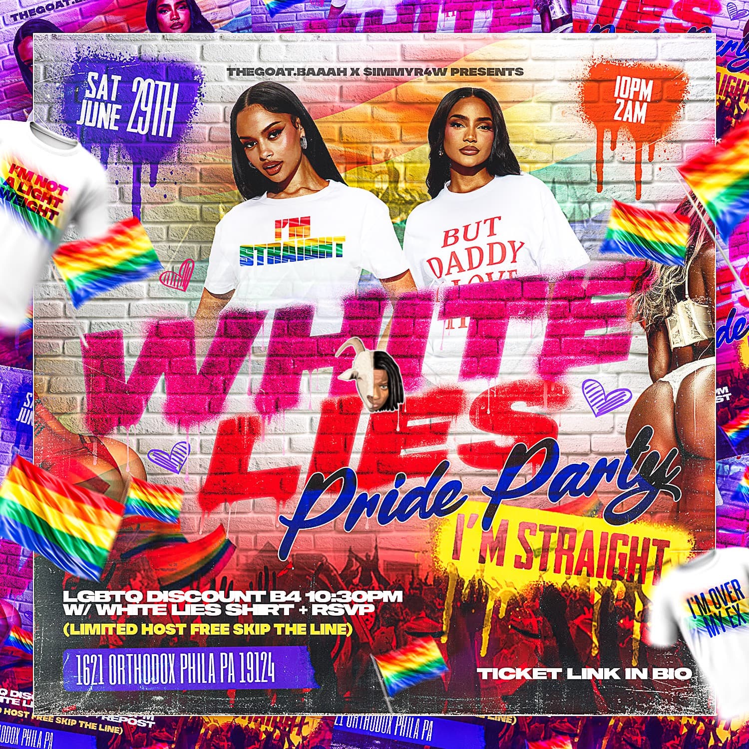 White Lie Pride Party 🏳️🌈👕