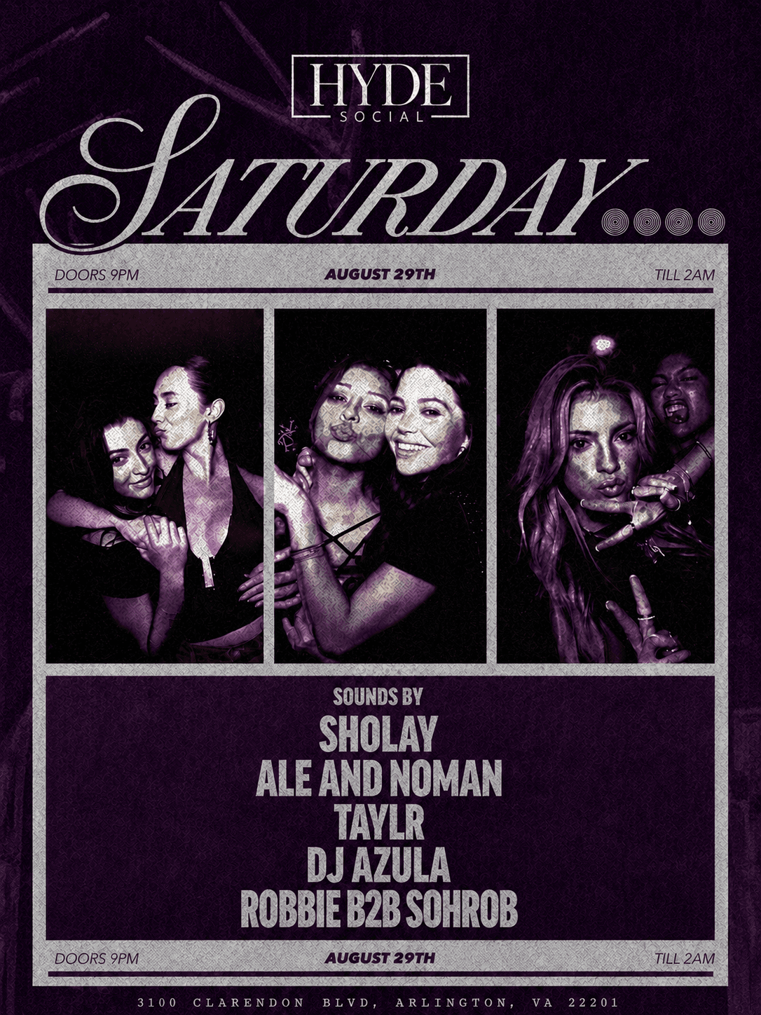 HYDE SOCIAL SATURDAYS 8/29