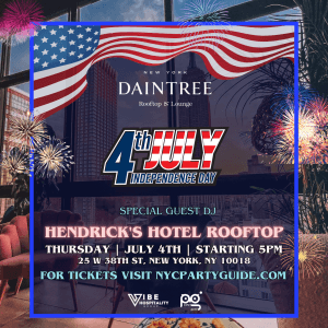 July 4th Independence Party @ Daintree Rooftop & Lounge