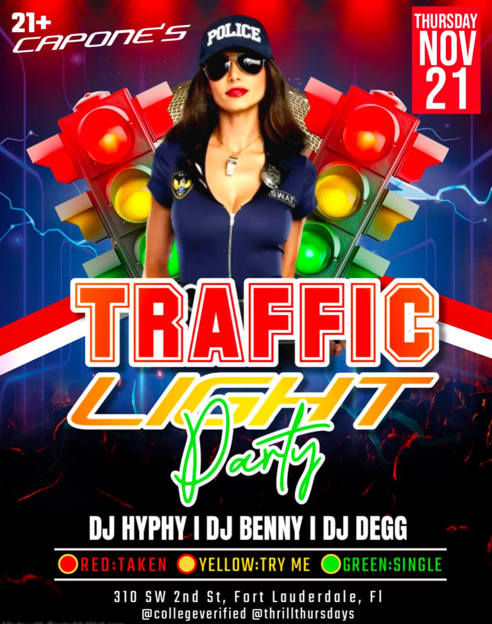 Thrill Thursdays Stop Light Party 11/21