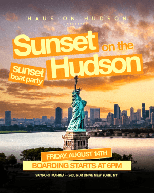 FRIDAY SUNSET ON THE HUDSON 08/14