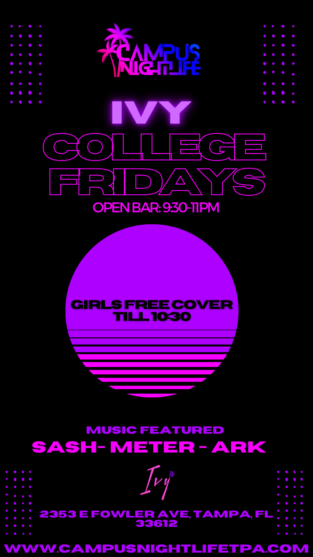 IVY COLLEGE FRIDAYS