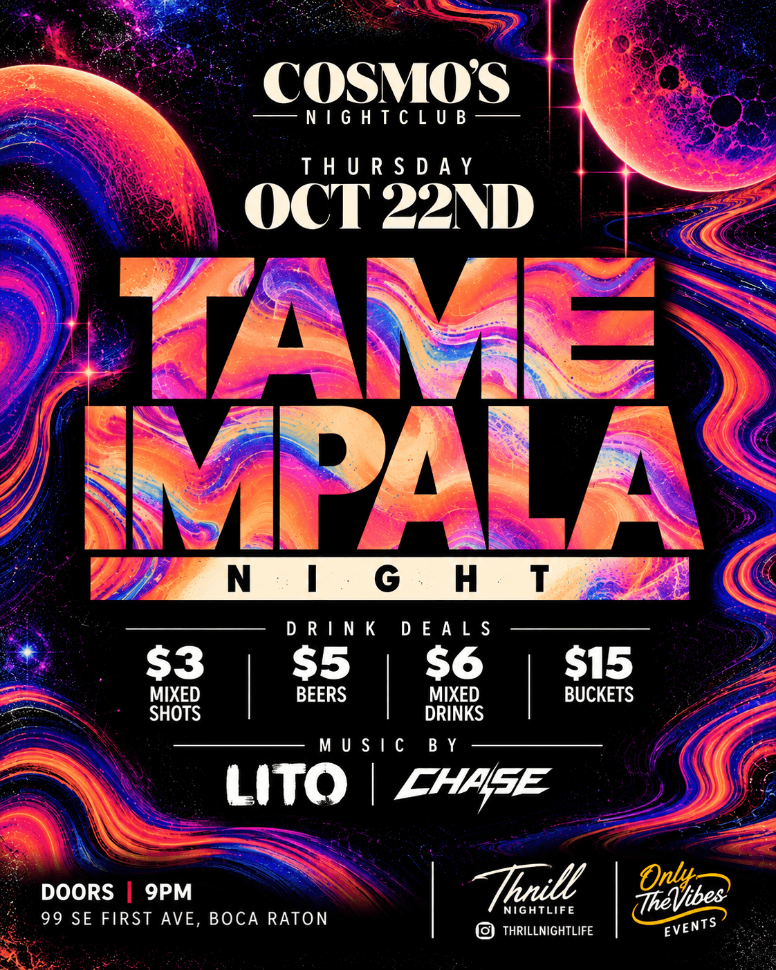 COSMO'S TAME IMPALA NIGHT 10/22
