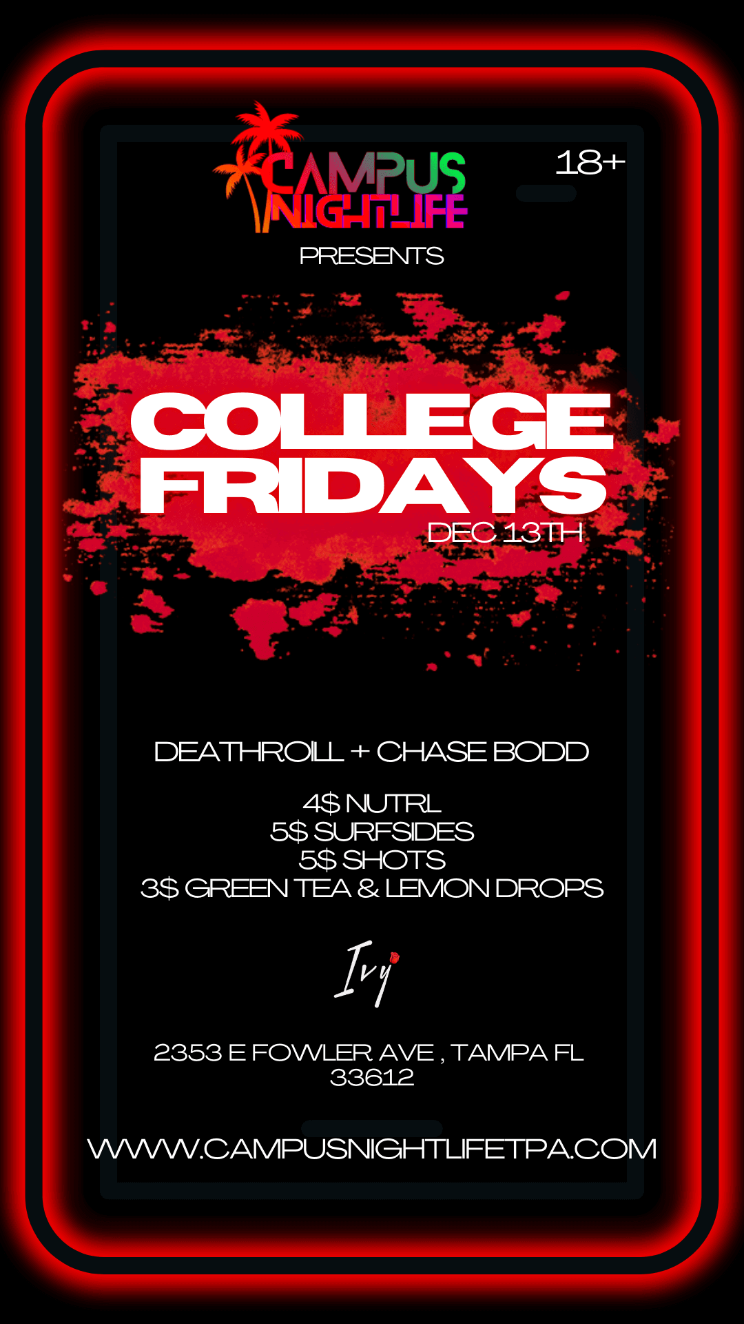 IVY COLLEGE FRIDAYS