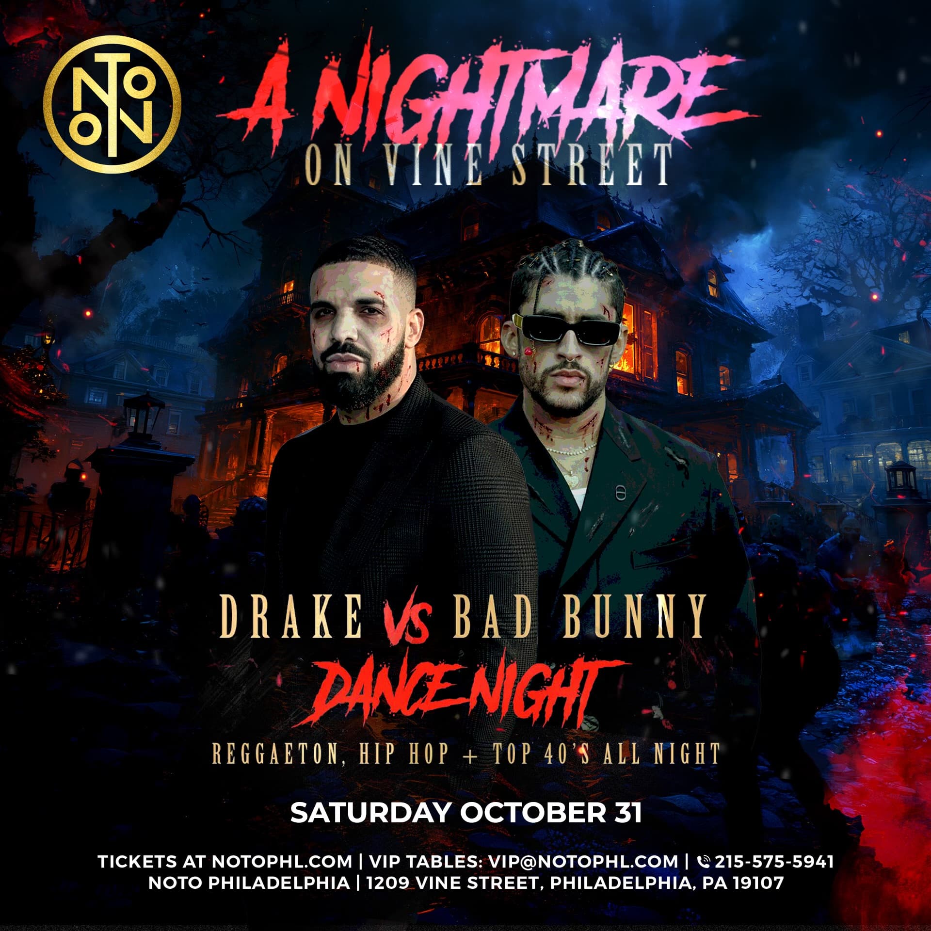 A Nightmare On Vine Street: Halloween Party @ NOTO Philadelphia