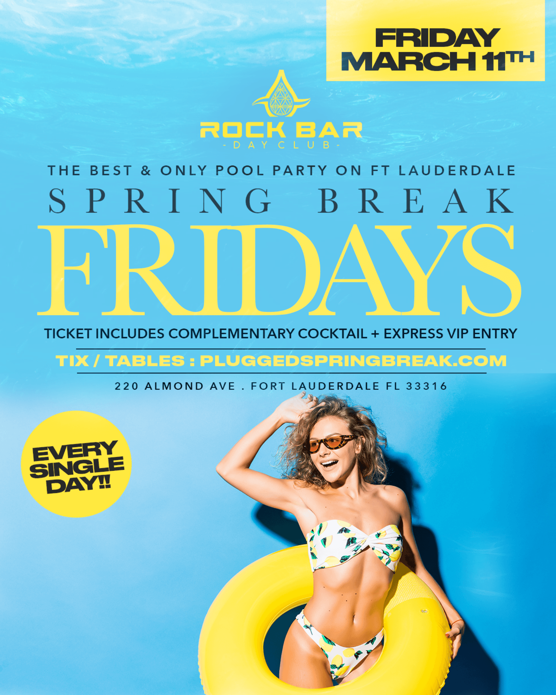 RockBar DayClub Friday 3/11