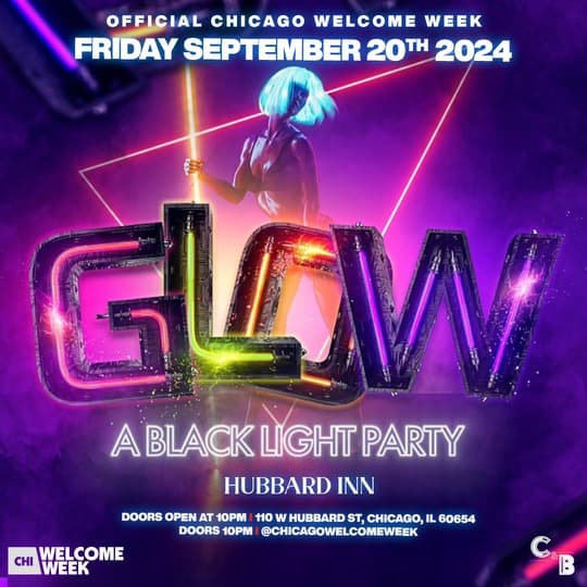 WELCOME WEEK DAY 2: GLOW PARTY (18+)