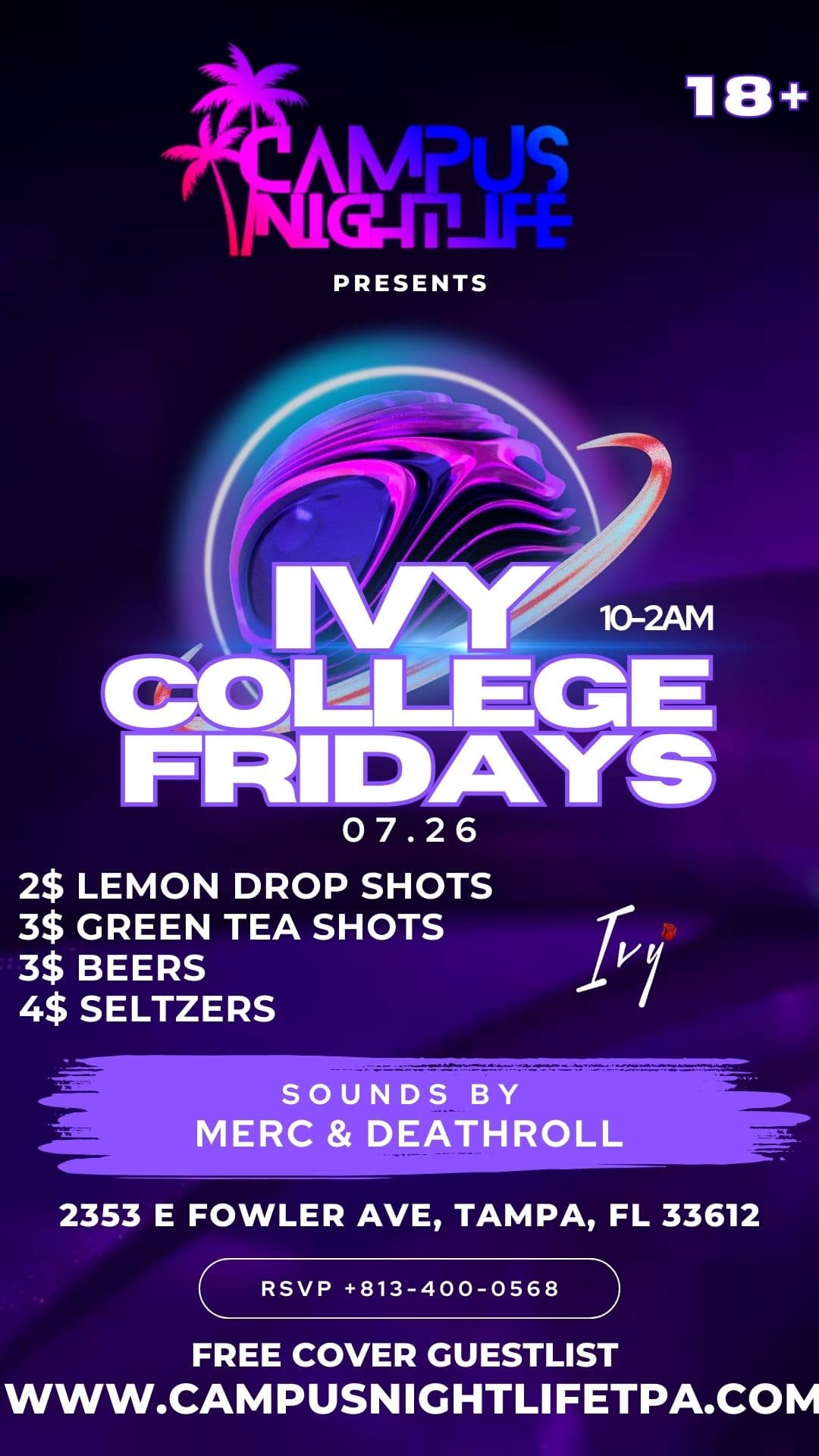 IVY COLLEGE FRIDAYS