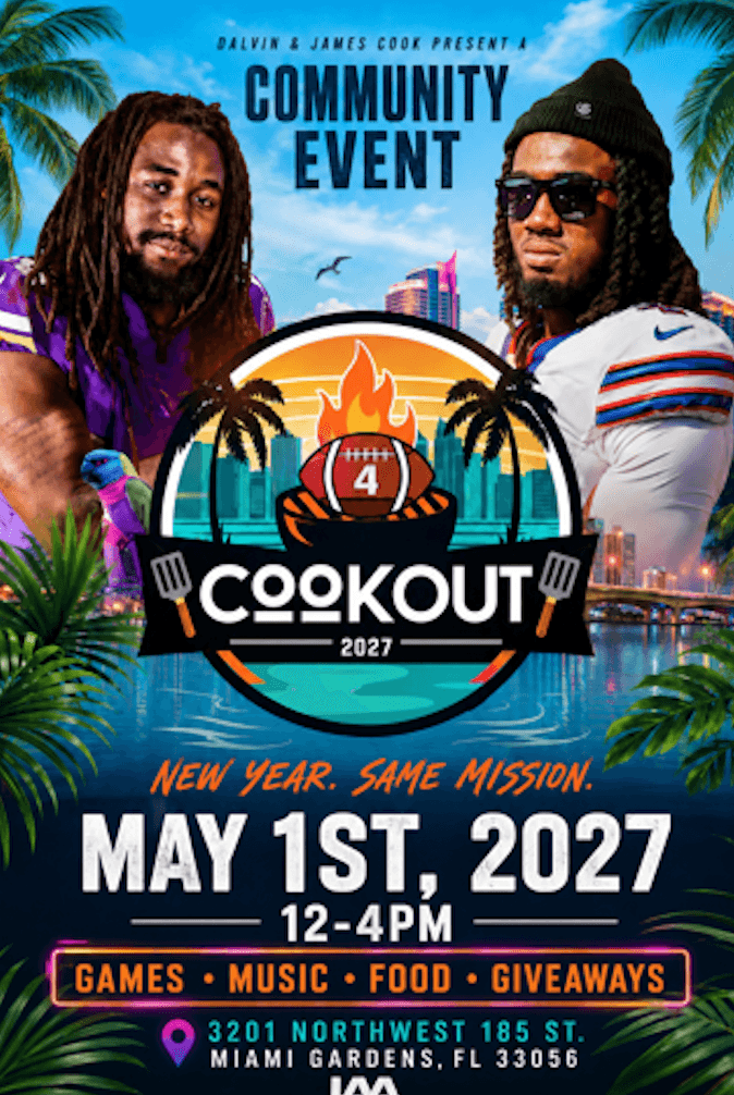 Dalvin & James Cook Community Event 2027
