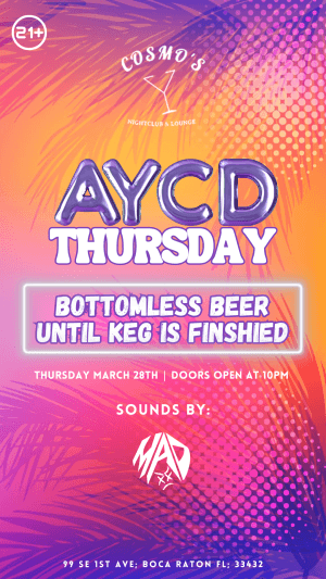 AYCD Thursday @ Cosmo’s