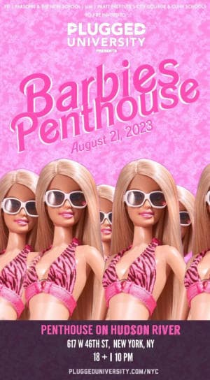 Barbies Penthouse (18+) @ Penthouse on Hudson River 8/21