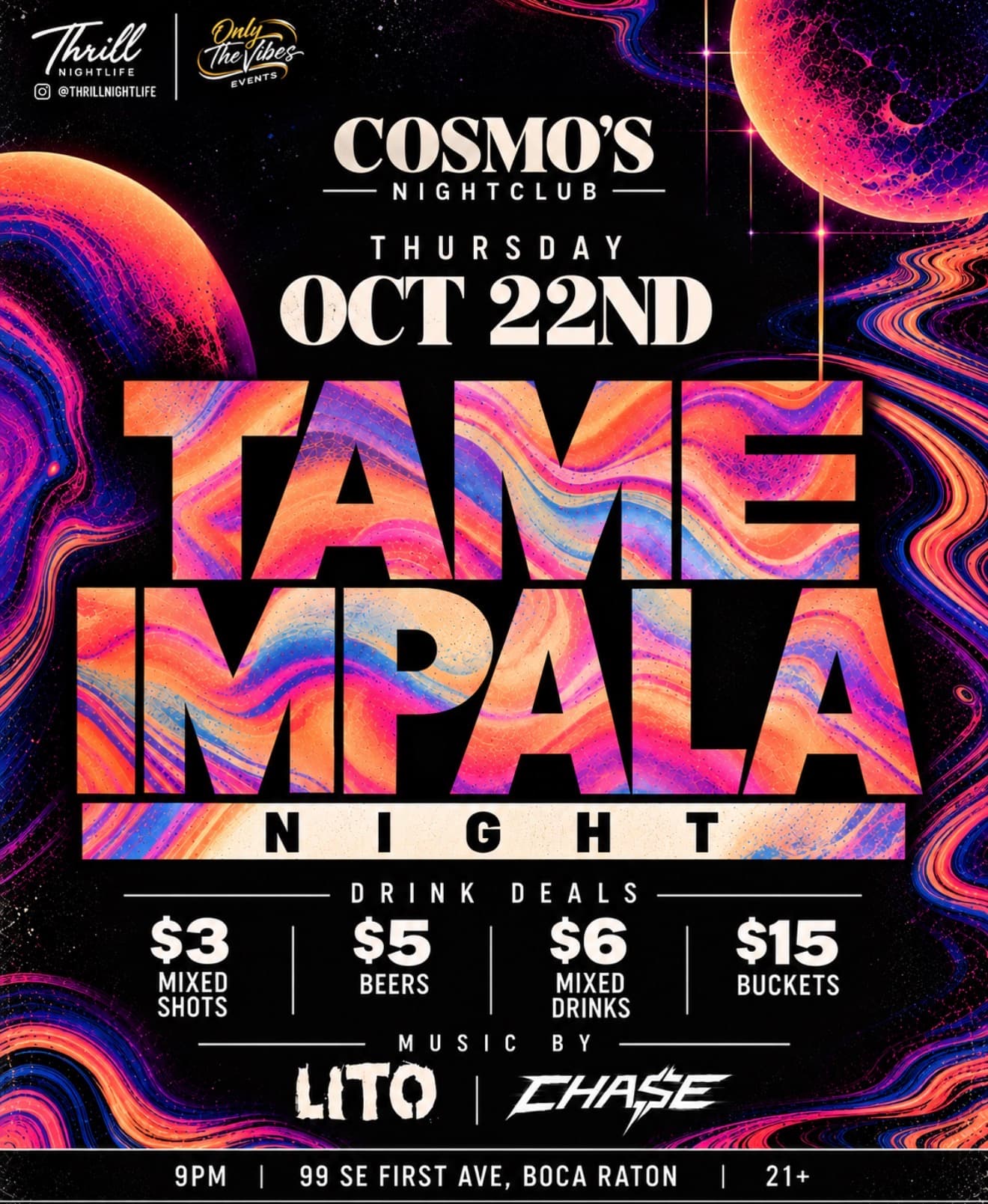 COSMO'S TAME IMPALA NIGHT 10/22