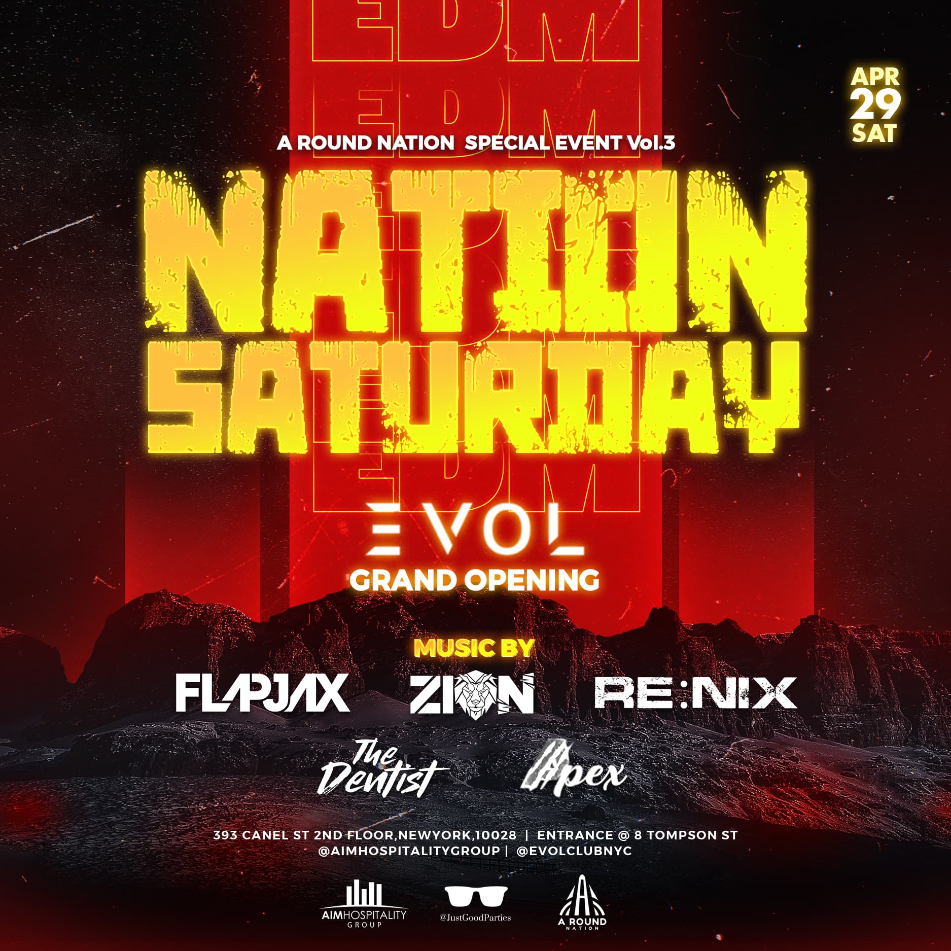 Grand Opening EVOL Nightclub 4/29
