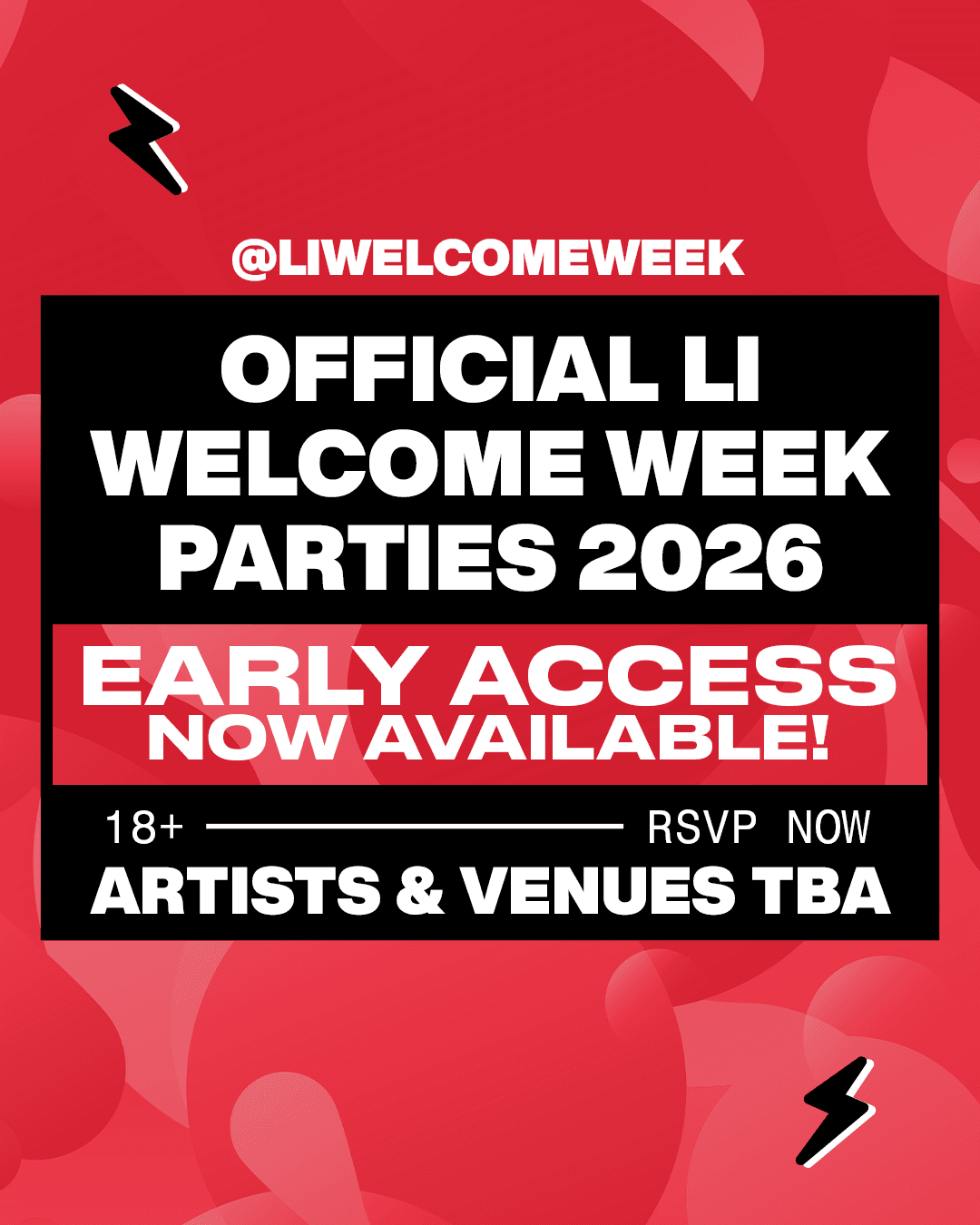 OFFICIAL LONG ISLAND WELCOME WEEK PARTIES 2026