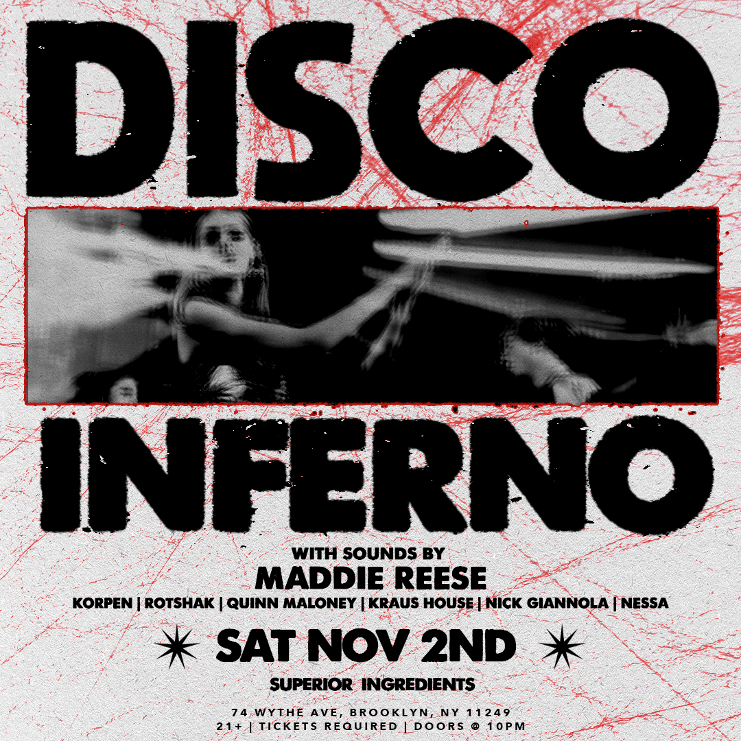 Disco Inferno Halloween Party Superior Ingredients 11/2