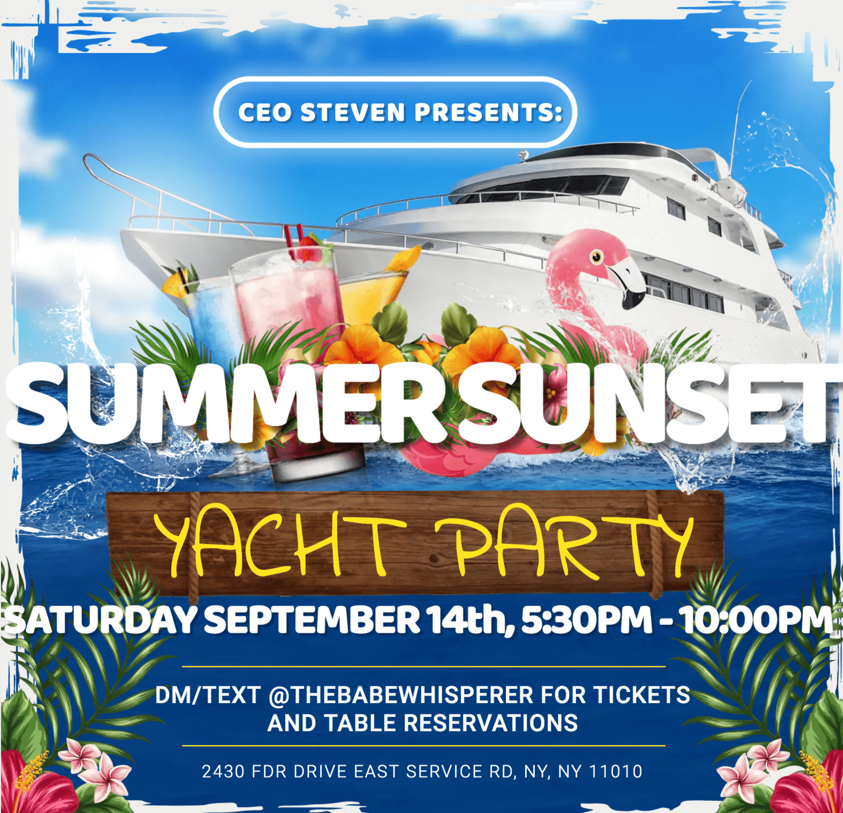 Summer Sunset Yacht Party ~!