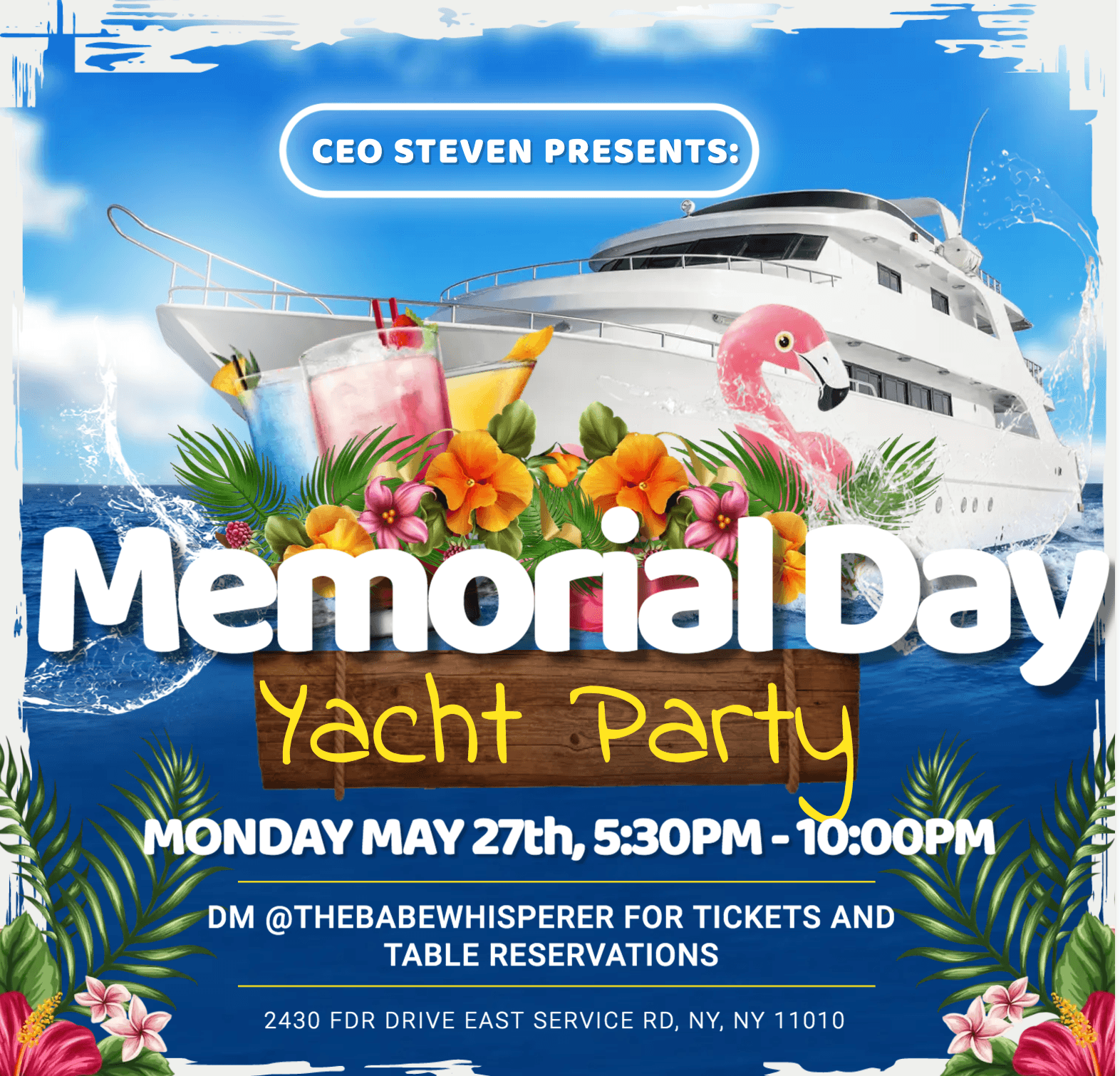 Memorial Day Yacht Party!