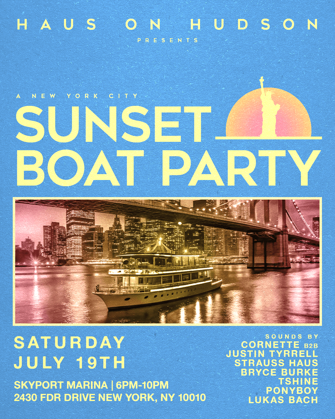 HAUS ON HUDSON BOAT PARTY 7/19