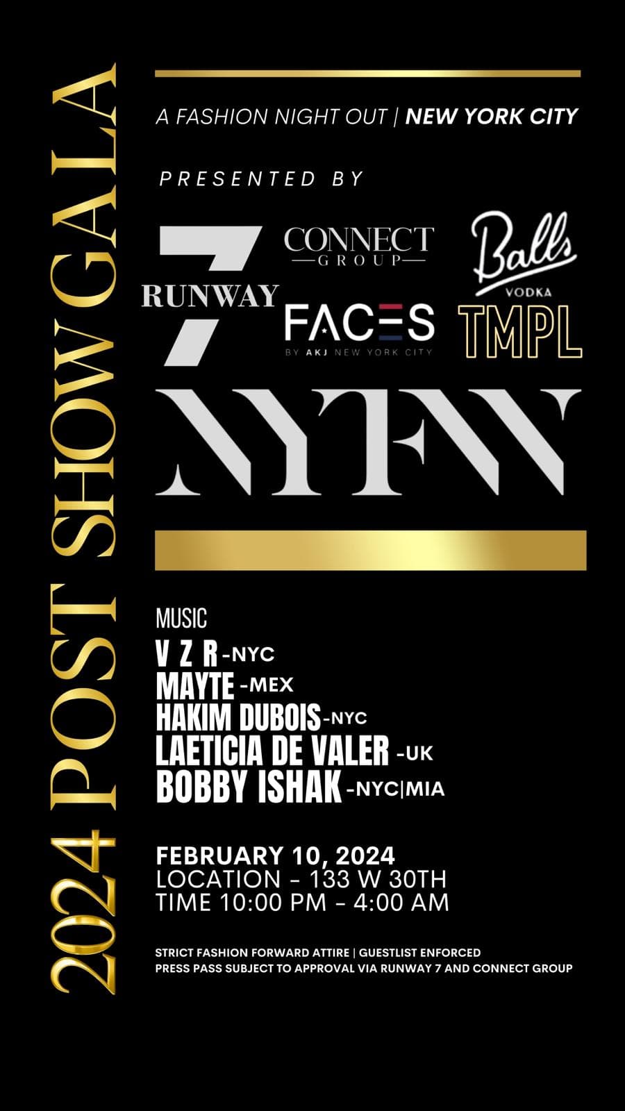 NYFW'24 POST SHOW GALA