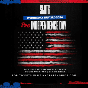 Pre Independence July 3rd Party @ SLATE NYC !!!