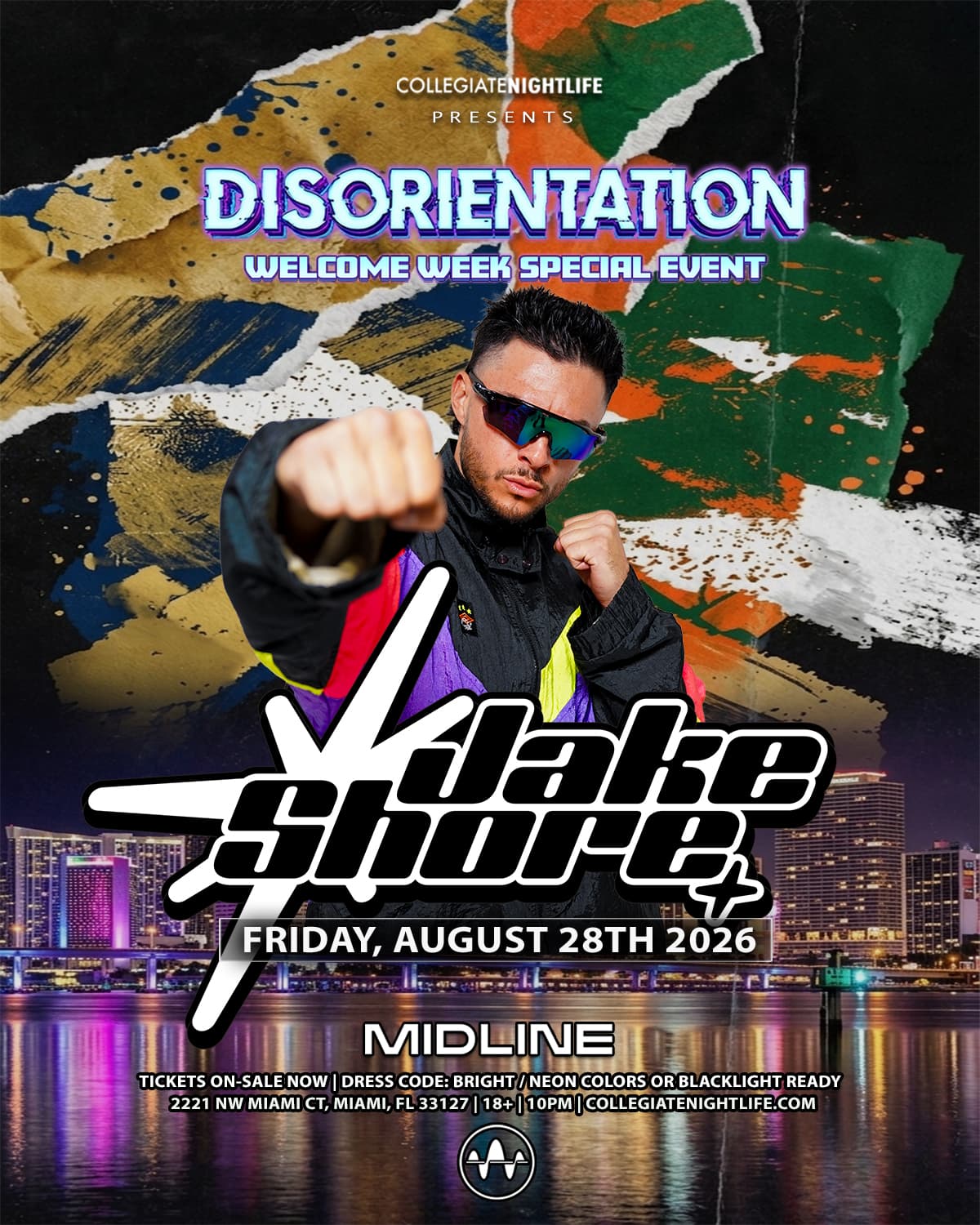 Collegiate Nightlife Presents: Jake Shore @ MIDLINE MIAMI