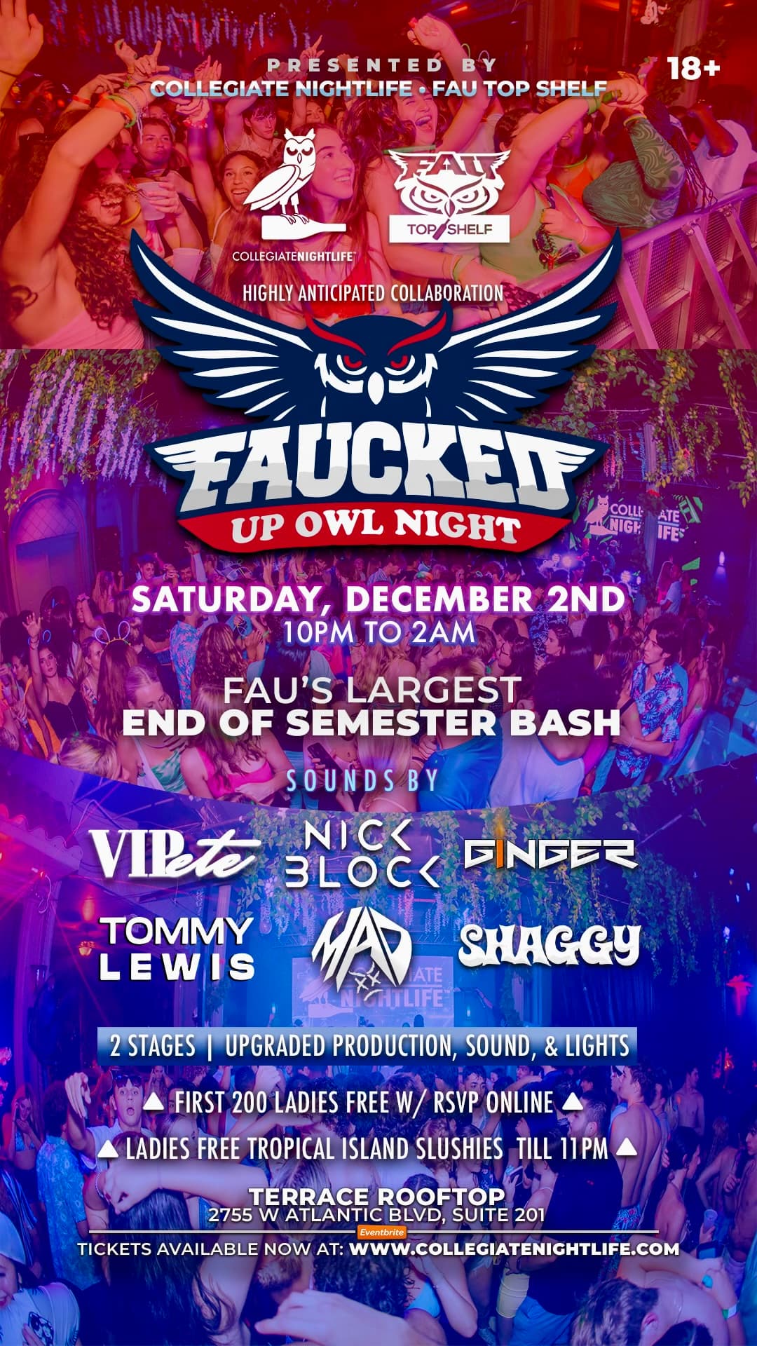 END OF SEMESTER BASH @ LE TERRACE 18+