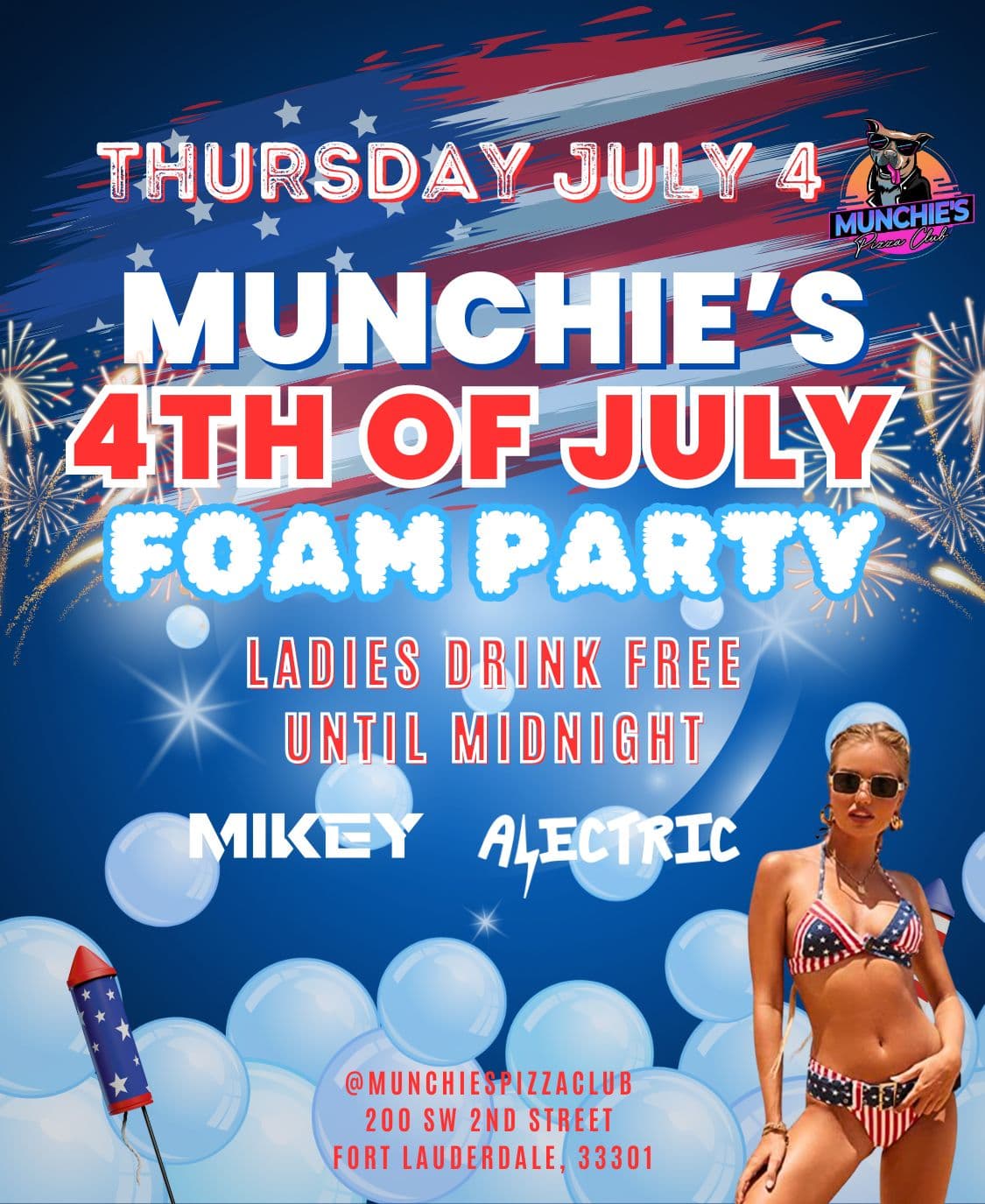 7/04 MUNCHIE'S 4TH OF JULY FOAM PARTY @ MUNCHIE'S FORT LAUDERDALE