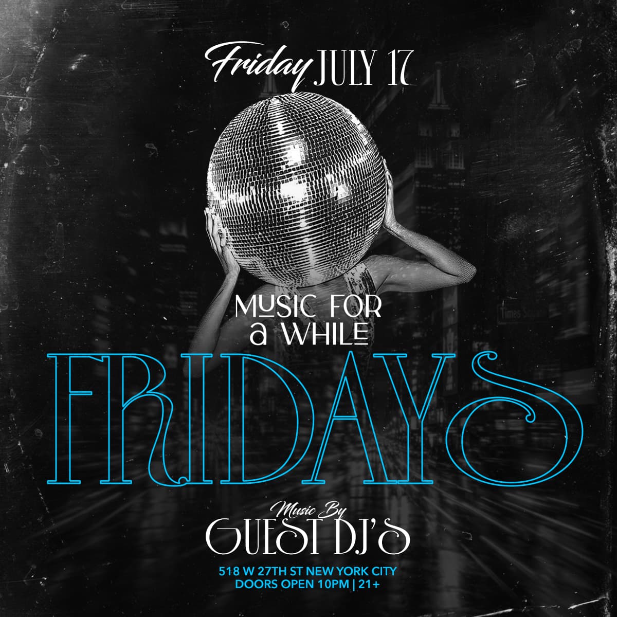 FRIDAY 7/17 @ MUSIC FOR A WHILE