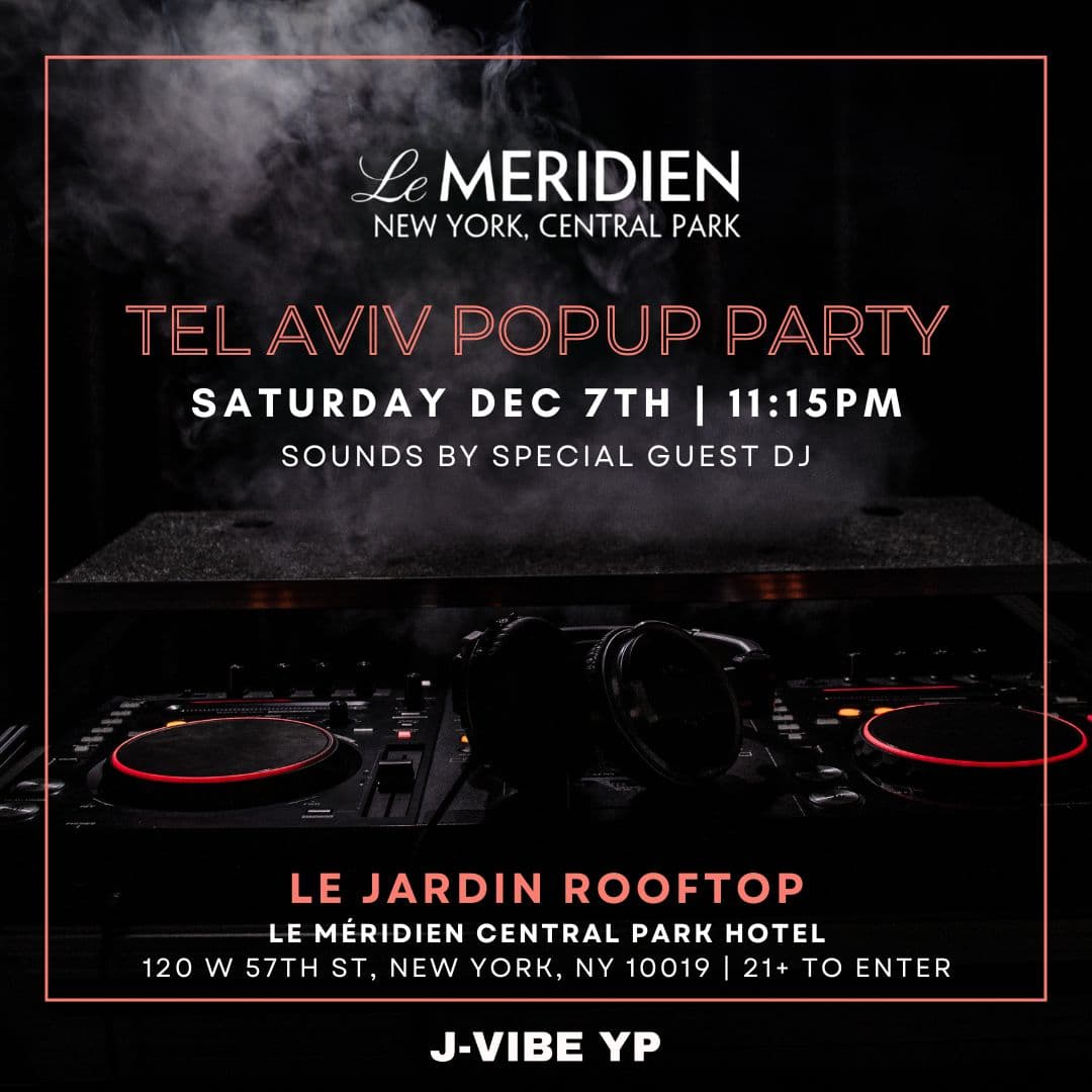 Tel Aviv PopUp Party @ Le Jardin Rooftop - Saturday 12/7