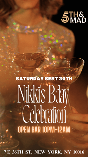 Nikki's Bday Celebration @ 5th & Mad - 9/30