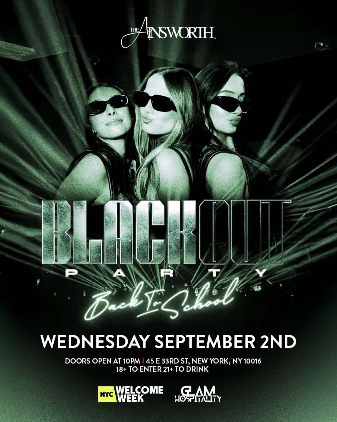 (18+) WELCOME WEEK - DAY 3: BLACKOUT BANGER