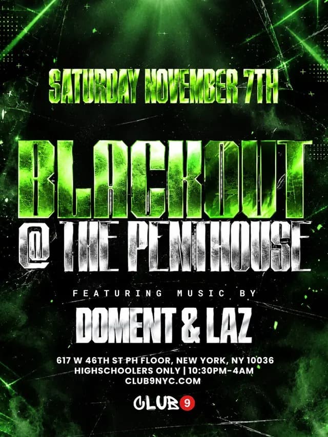 BLACKOUT @ THE PENTHOUSE 11/7