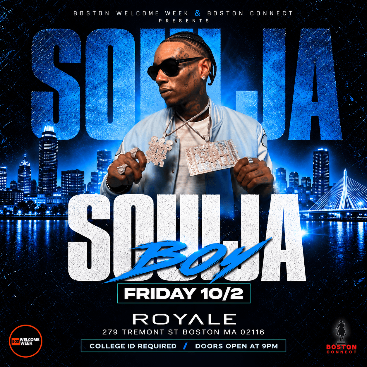(18+) SOULJA BOY PERFORMING LIVE @ ROYALE - FRIDAY 10/2