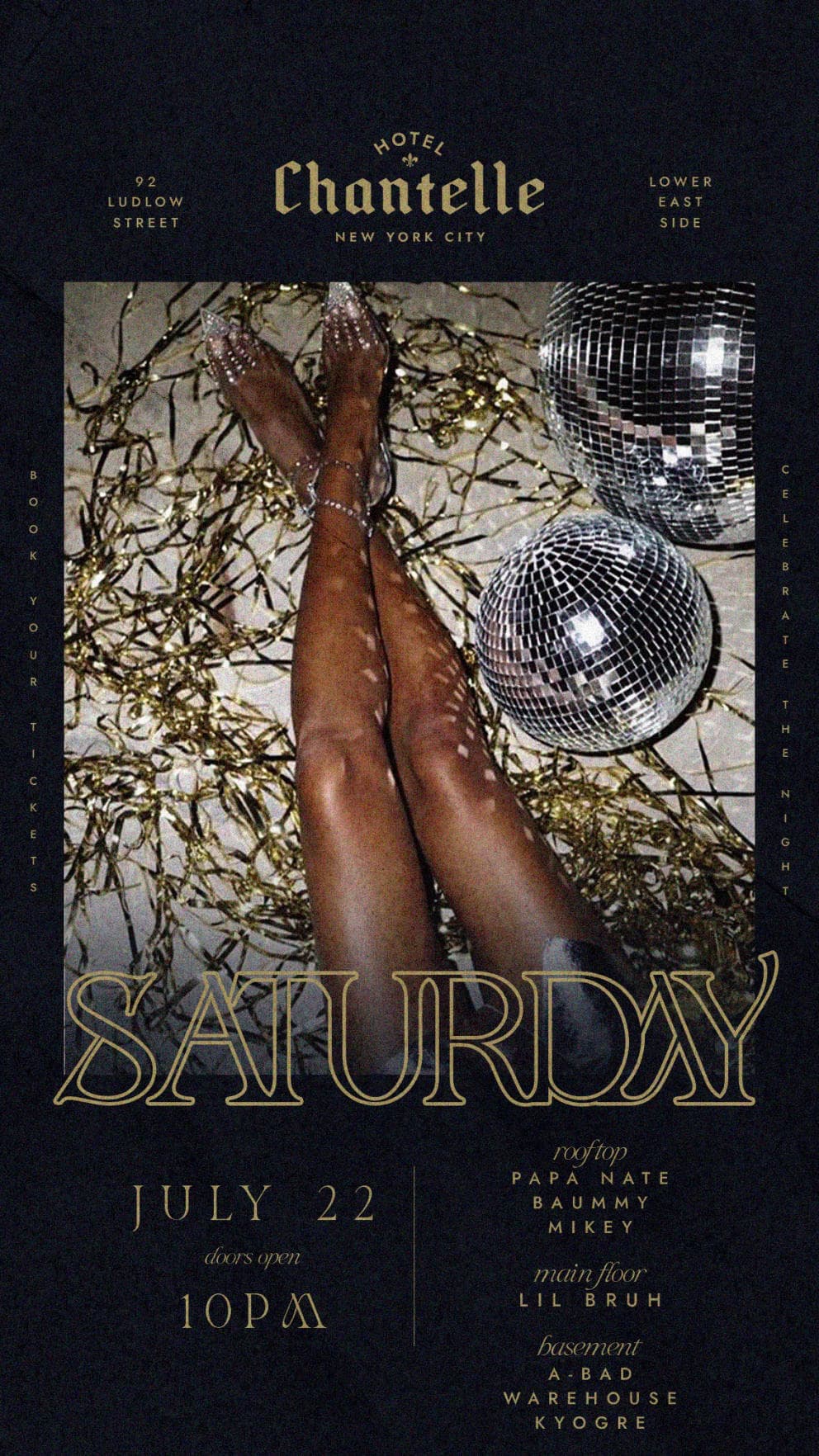SATURDAY PARTY @ HOTEL CHANTELLE 7/22