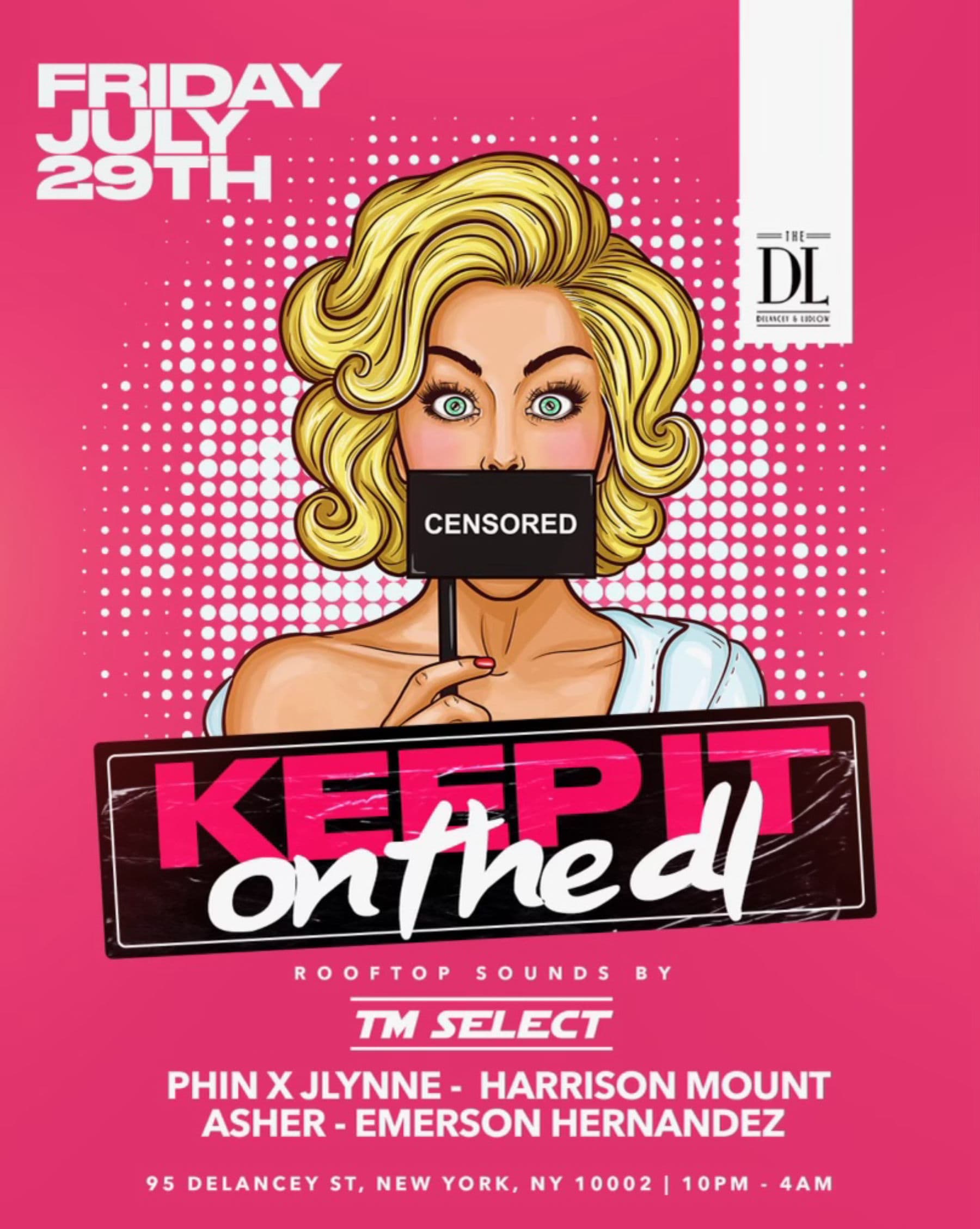 Friday 7/29 @The DL