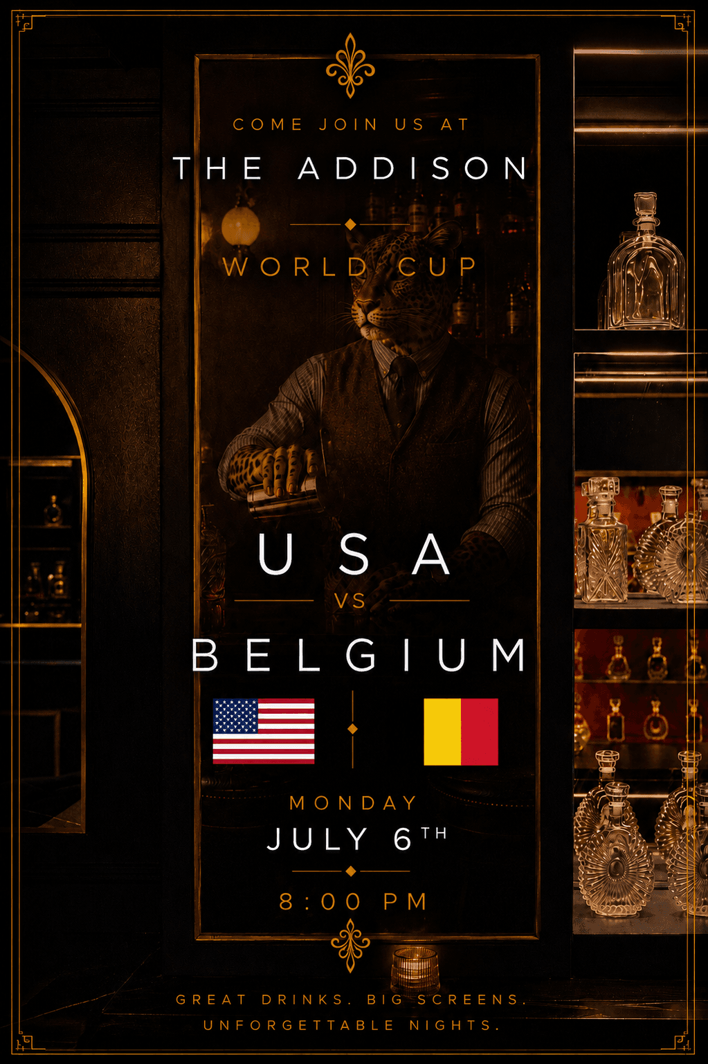 USA vs Belgium World Cup Watch Party at The Addison