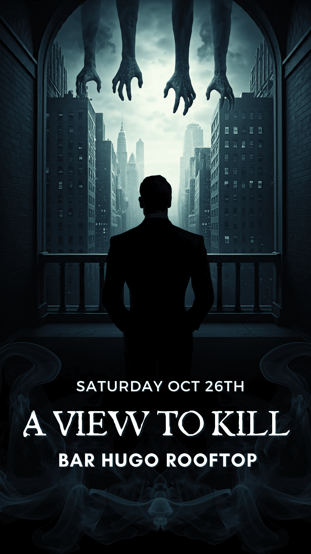 A View to Kill Halloween at Bar Hugo Rooftop at the Hugo Hotel Soho