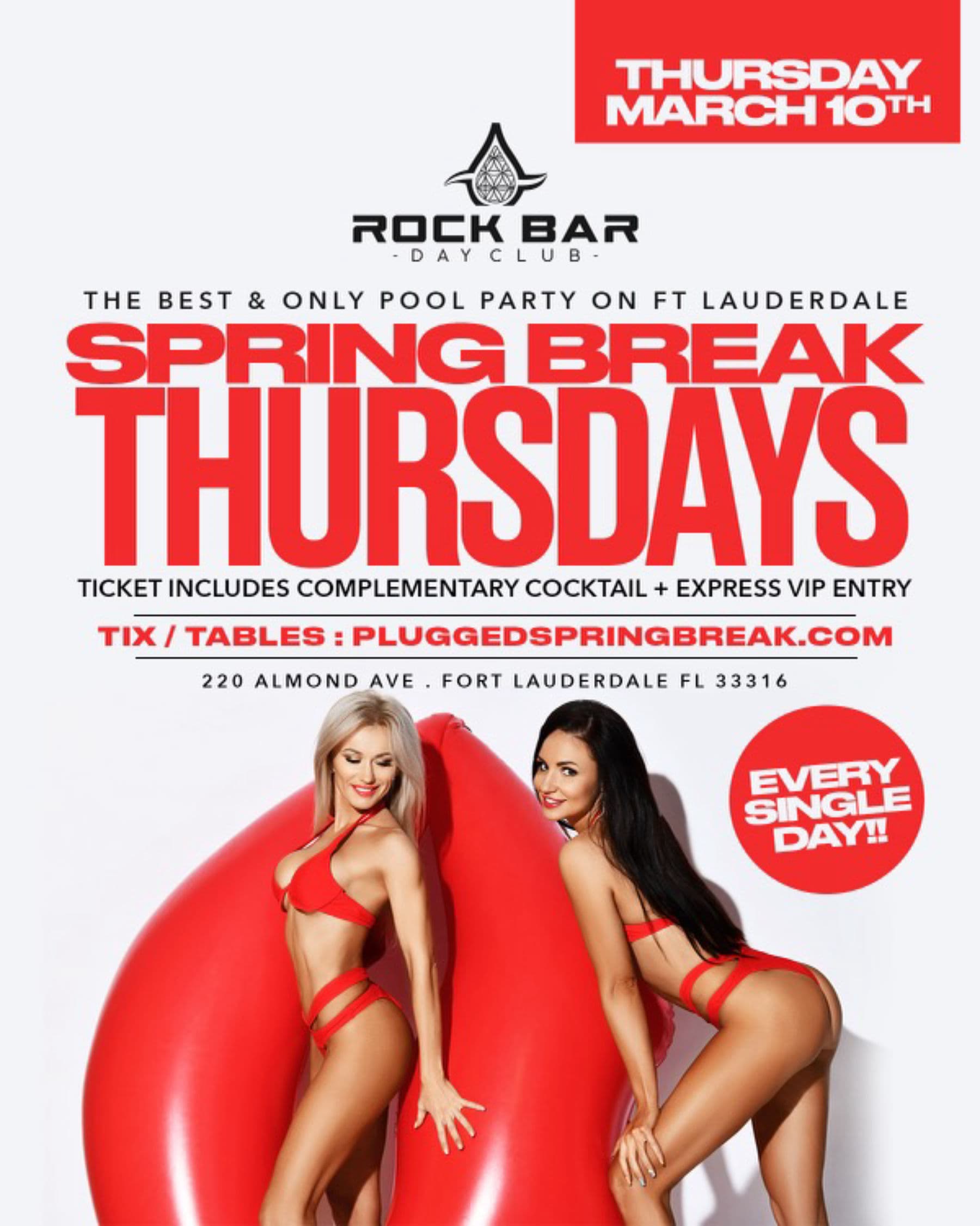 RockBar DayClub Thursday 3/10