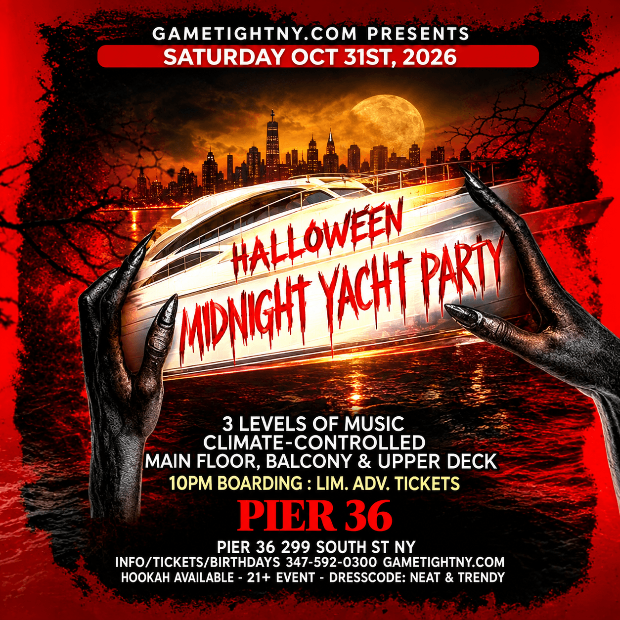 HALLOWEEN MIDNIGHT YACHT PARTY 10/31