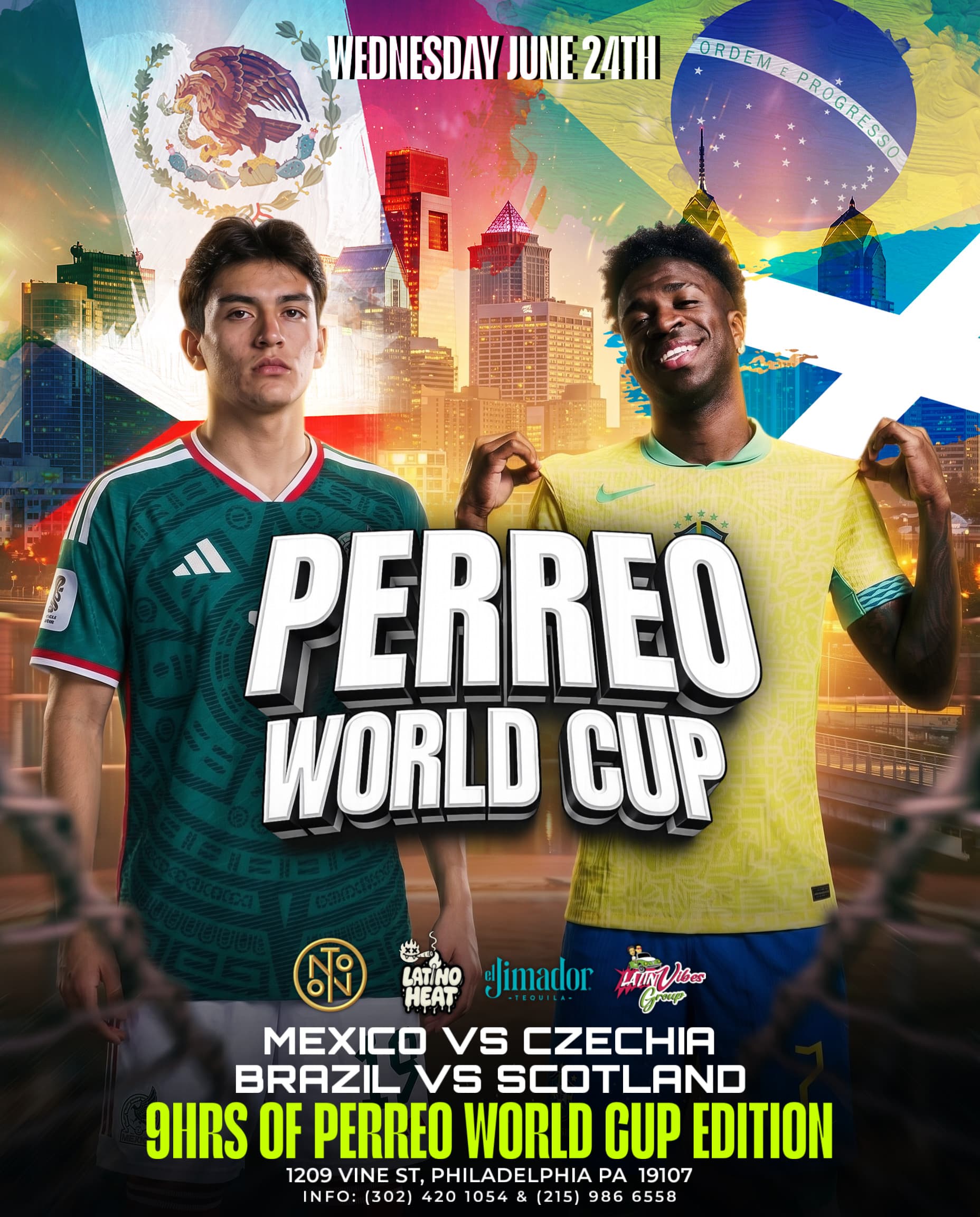 Perreo World Cup: Mexico vs Czechia & Brazil vs Scotland @ NOTO Philadelphia
